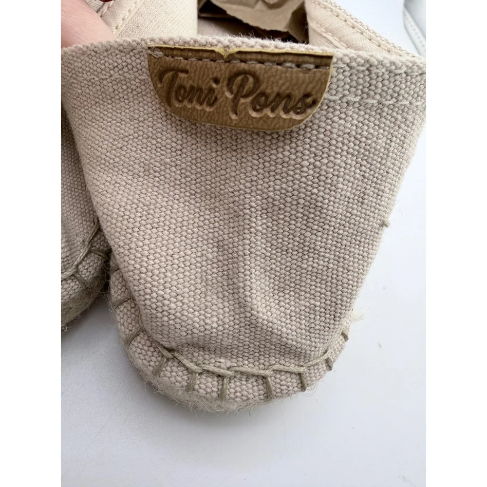 Toni Pons Espadrilles Womens 39 Beige Slip On Canvas Flats Spain